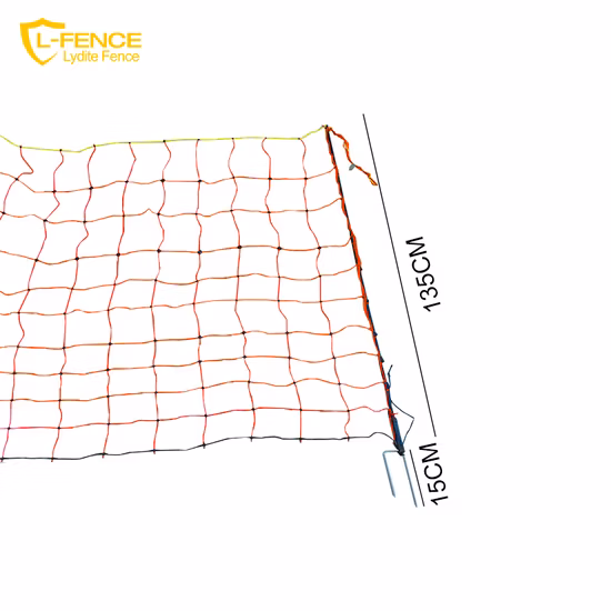 Lydite 50m 길이 이중 접지 스파이크 양용 전기 울타리 그물