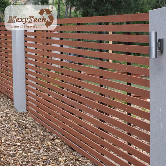 내구성이 뛰어난 WPC 폴리 발코니 나무 울타리 Zaun 장식